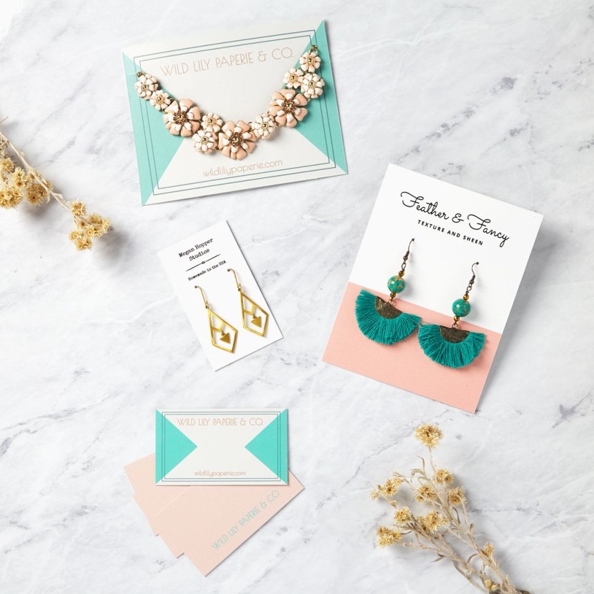 How to Make Your Own Jewelry Display Cards Avery
